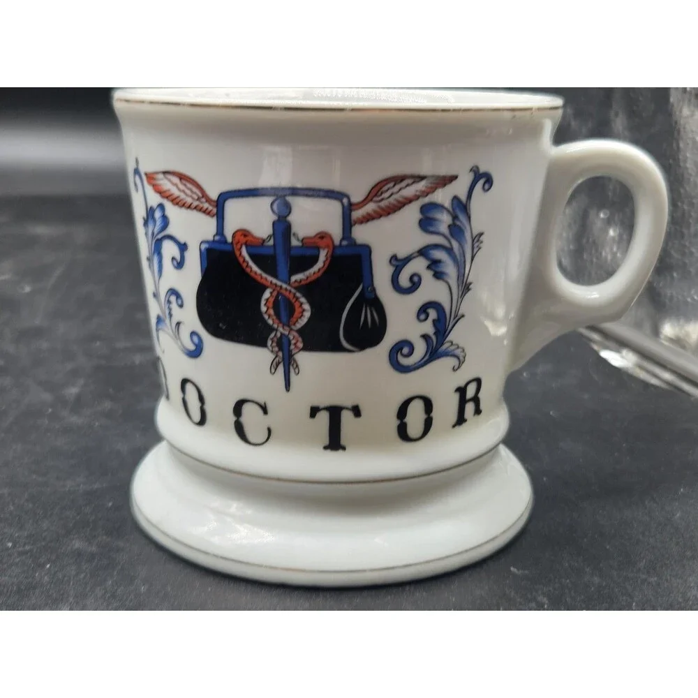Vintage Doctor Occupation Knobler Shaving Grooming Mug Cup